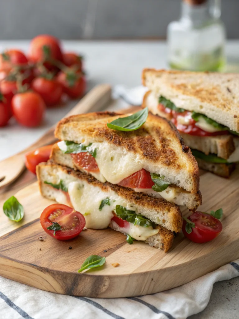 10-Minute Caprese Grilled Cheese (Easy Gourmet!)
