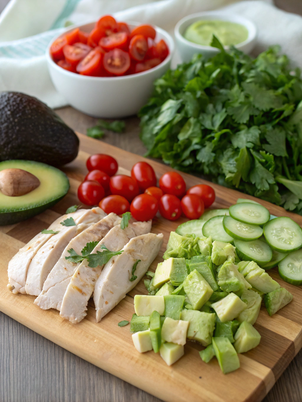Ingredients for Avocado Chicken Salad