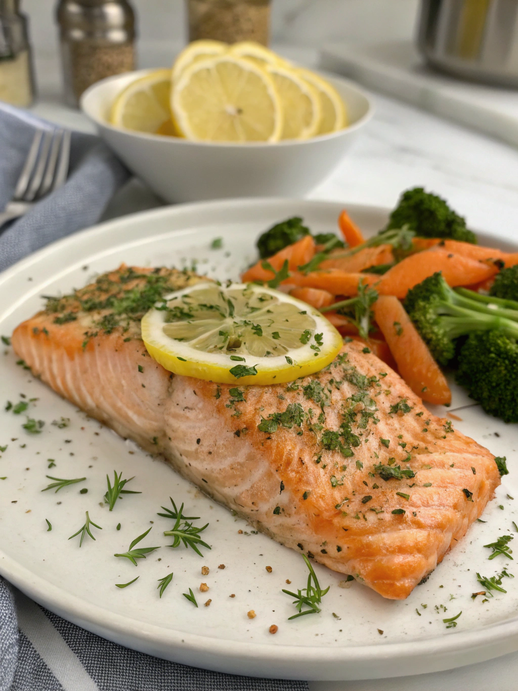 15-Minute Air Fryer Salmon (Perfectly Flaky!)