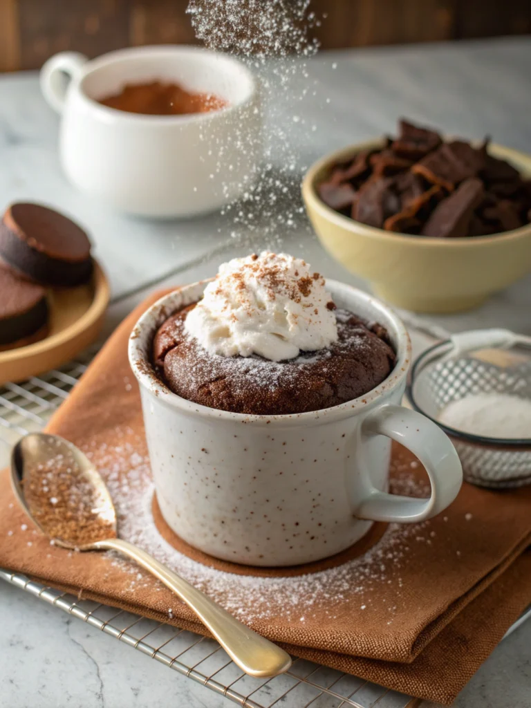5-Minute Microwave Chocolate Mug Cake Recipe