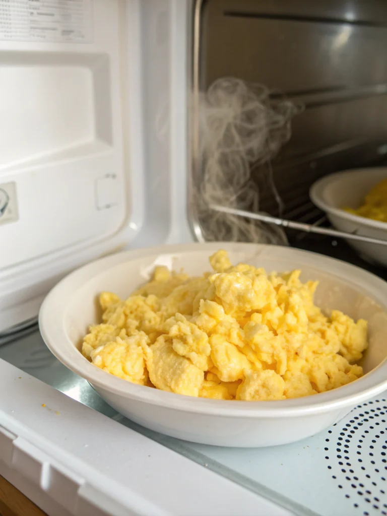 5-Minute Microwave Scrambled Eggs (Fluffy Every Time)