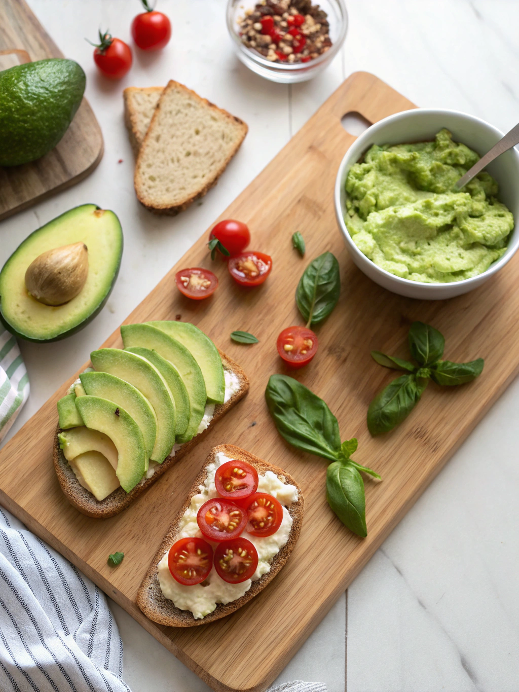 Avocado toast ingredients