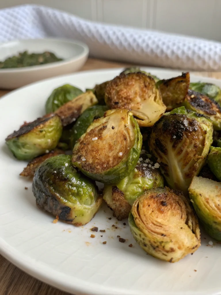 Crispy Air Fryer Brussels Sprouts in 18 Minutes