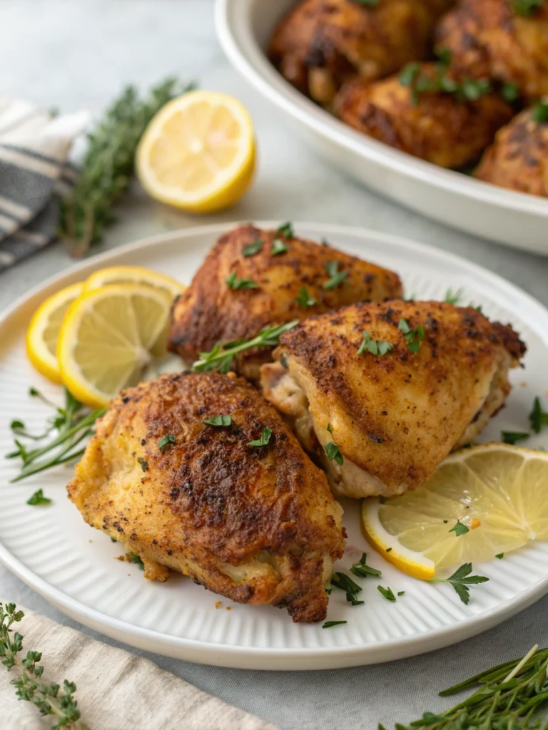 Crispy Air Fryer Chicken Thighs in 25 Minutes