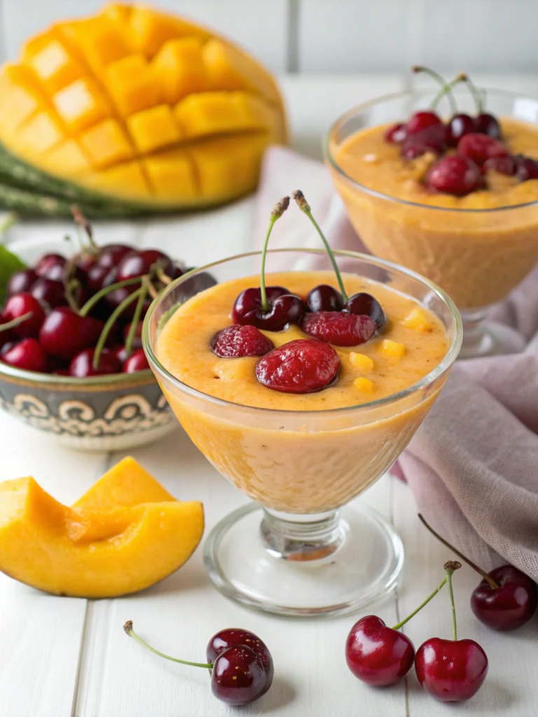 Easy 10-Minute Mango Cherry Smoothie Recipe