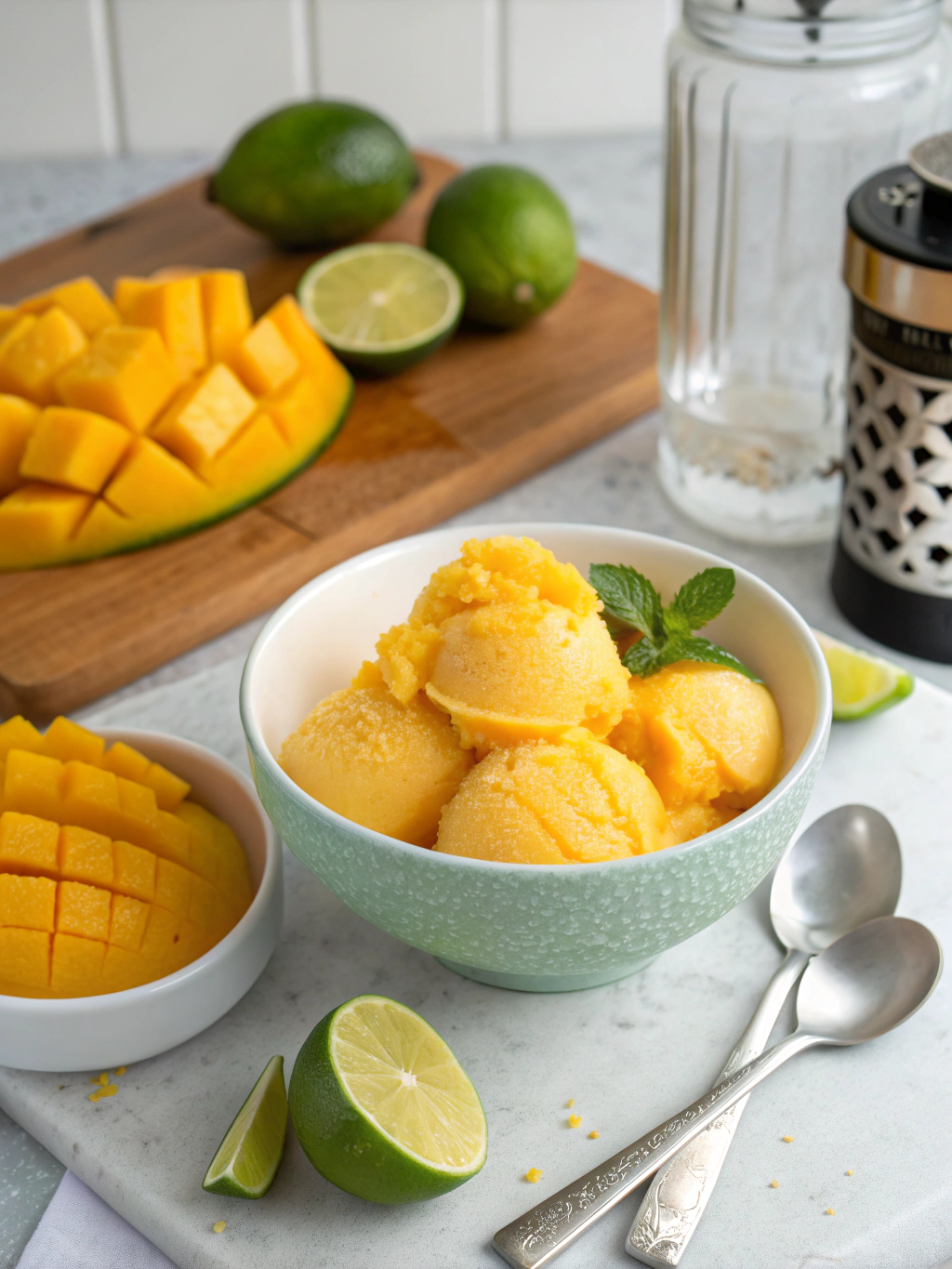 Easy 15-Minute Mango Sorbet Recipe