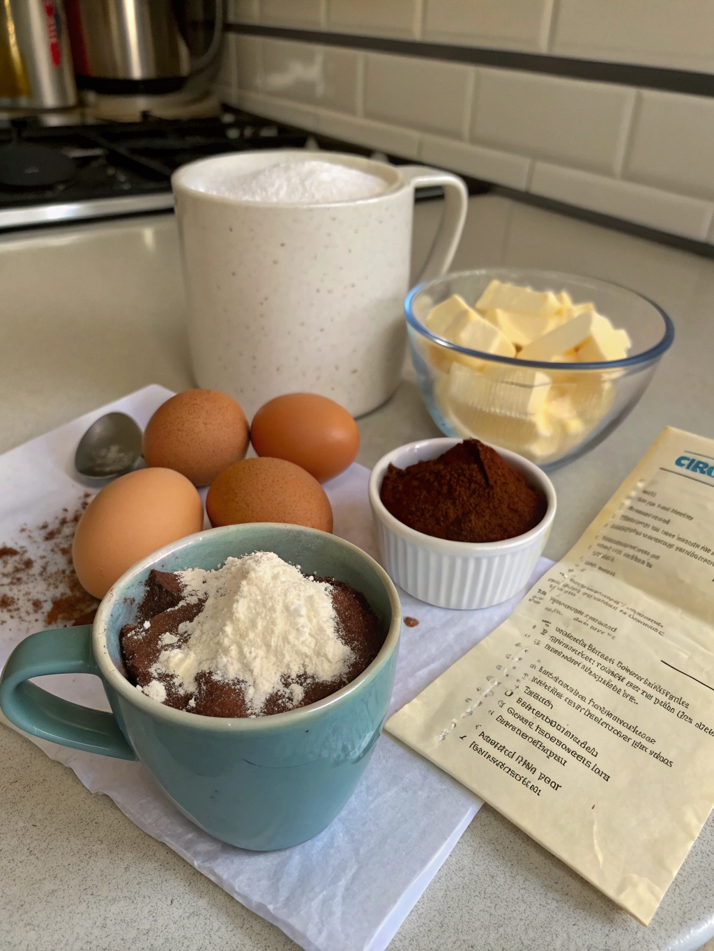 Microwave Mug Cake Ingredients