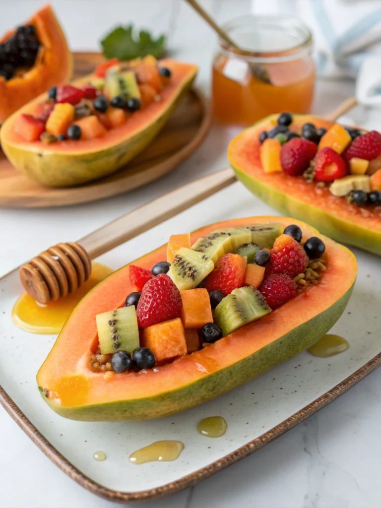 Easy 15-Minute Papaya Boats Recipe