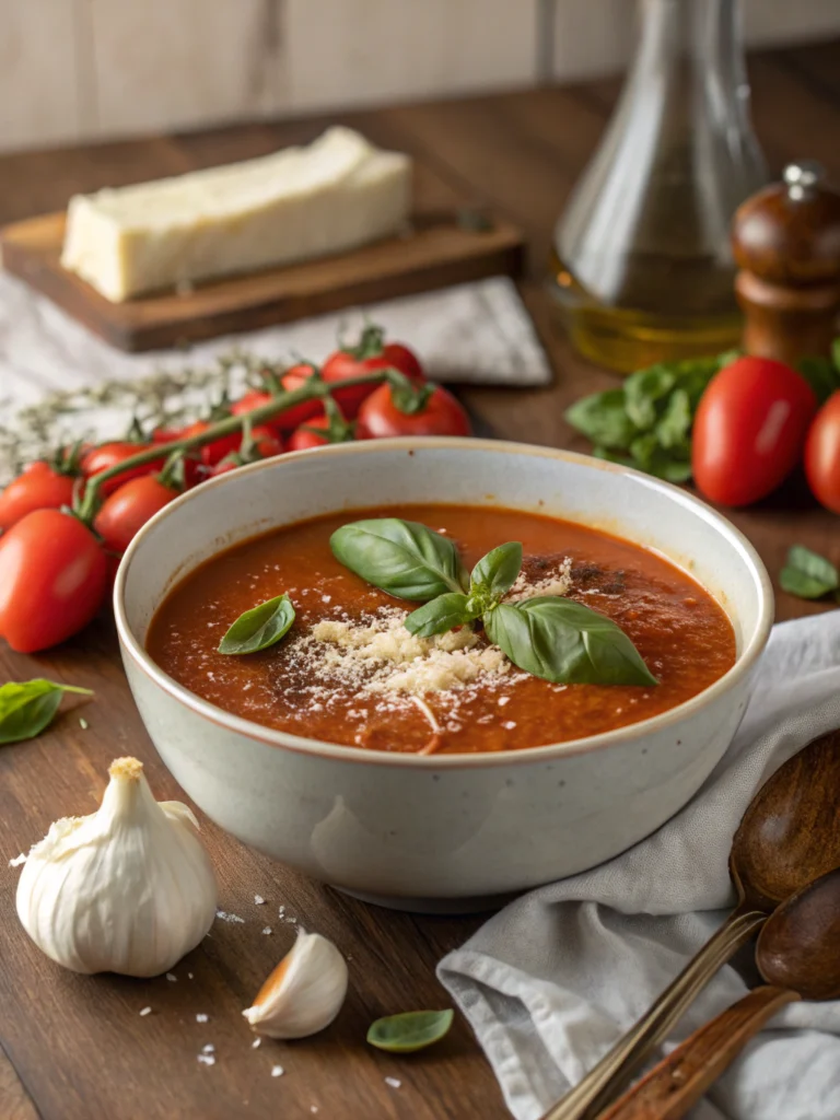 Easy 15-Minute Tomato Basil Soup (No Cream!)