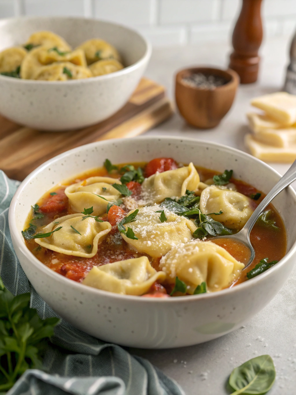 Easy 18-Minute Tortellini Soup Recipe