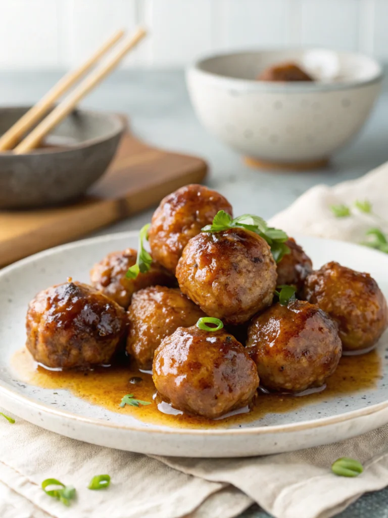 Easy 20-Minute Honey Garlic Meatballs (Ninja Foodi)