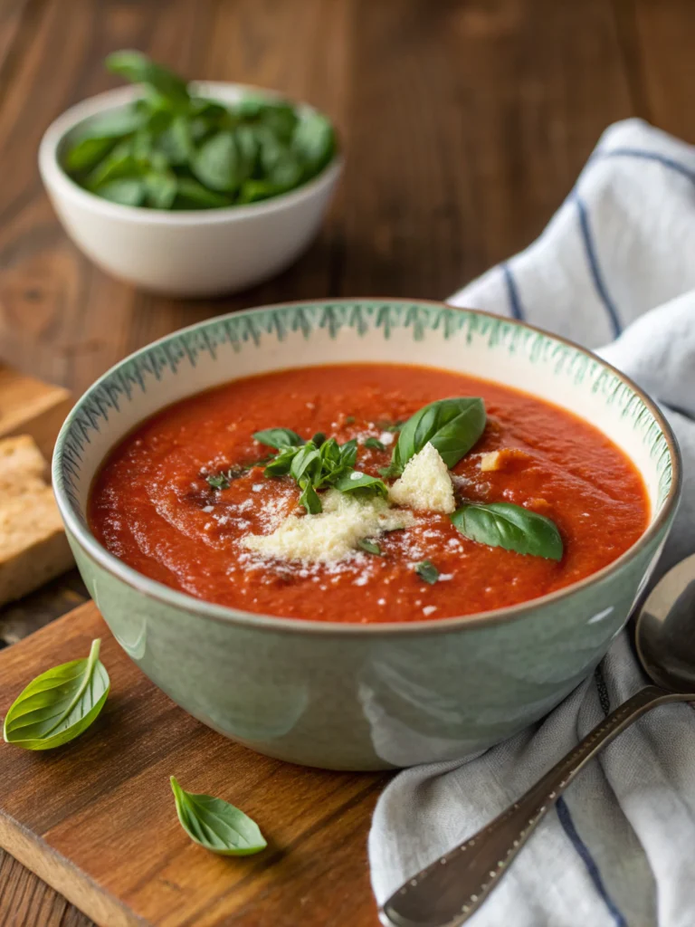 Easy 20-Minute Thermomix Tomato Basil Soup