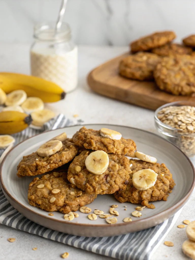 Easy 25-Minute Clean Banana Oat Cookies