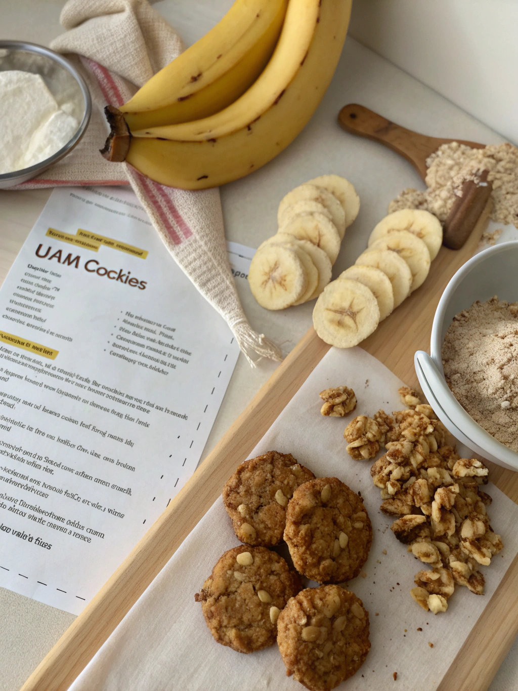 Banana Oat Cookie Ingredients