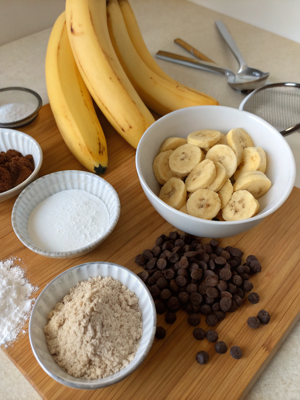 Ingredients for Fluffy Banana Cookies