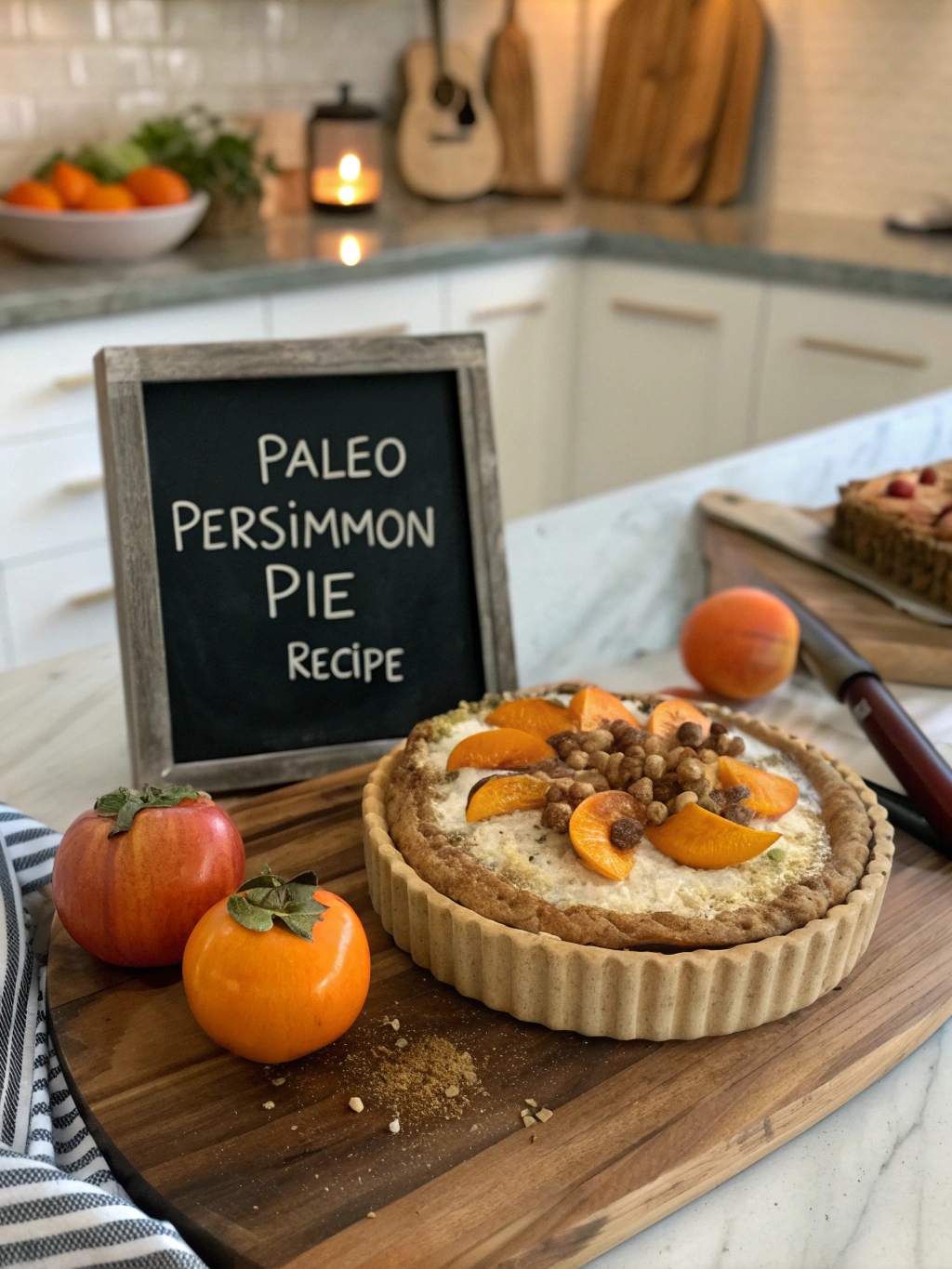 Easy 30-Minute Paleo Persimmon Pie Recipe