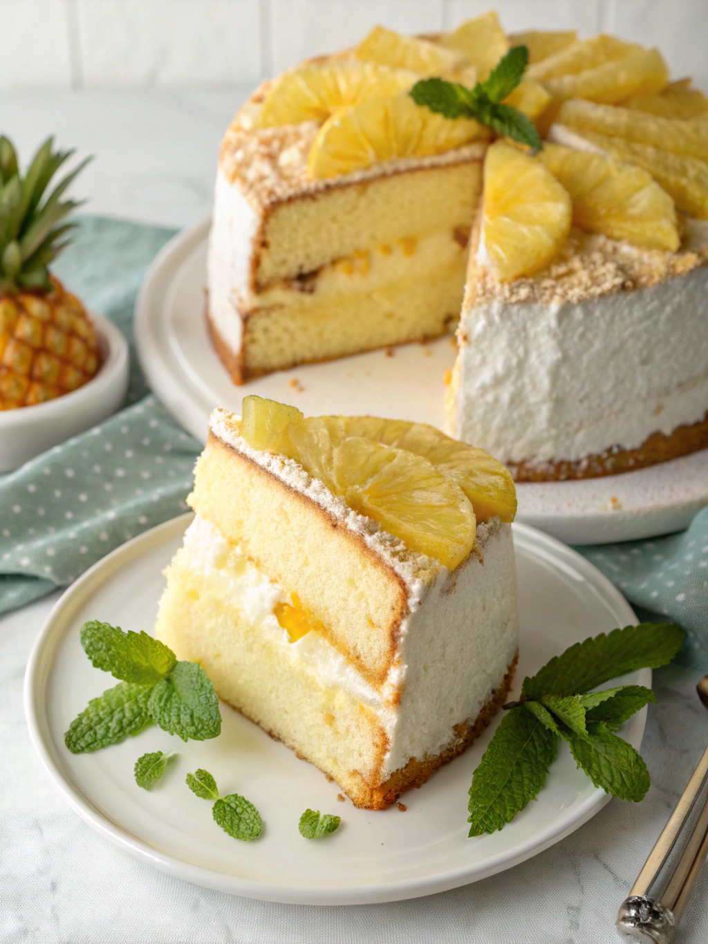 Easy 30-Minute Pineapple Angel Food Cake