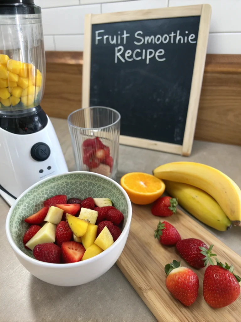 Easy 5-Minute Fruit Smoothie Recipe