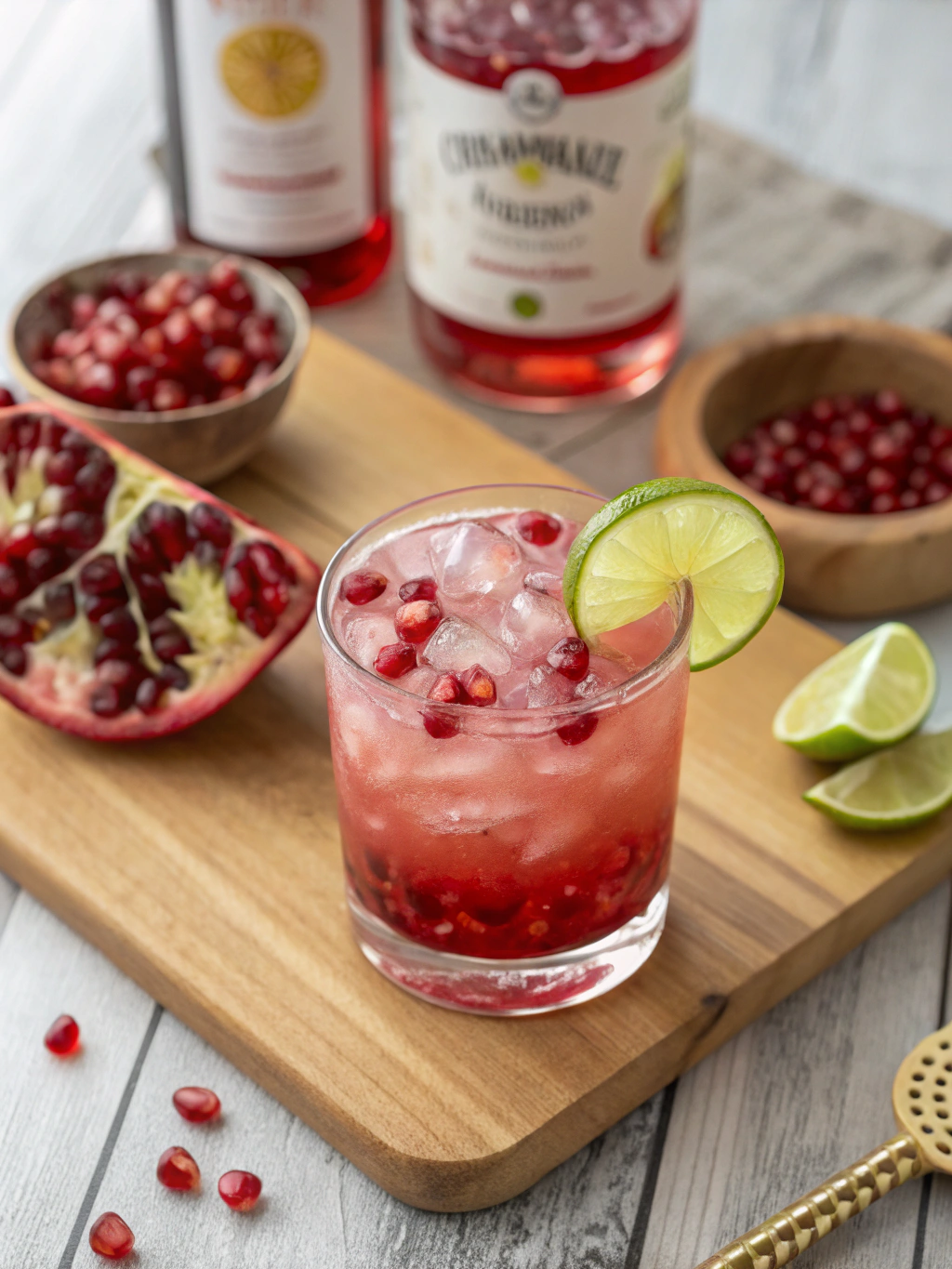 Easy 5-Minute Pomegranate Holiday Cocktail