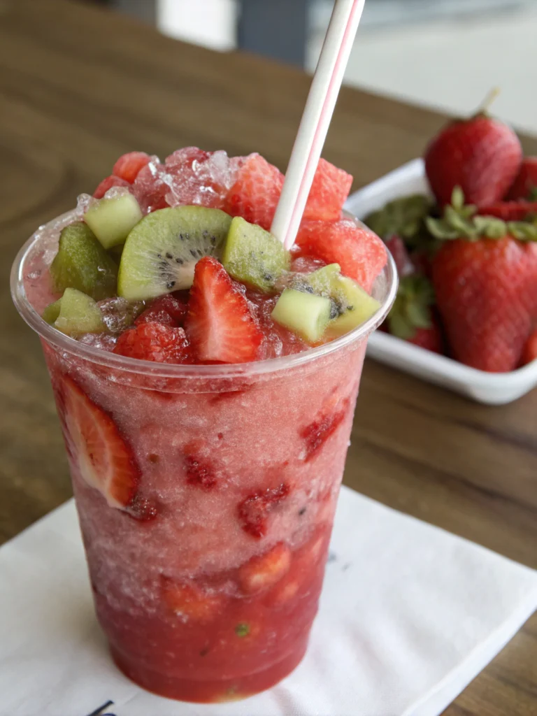 Easy 5-Minute Strawberry Kiwi Slush Recipe