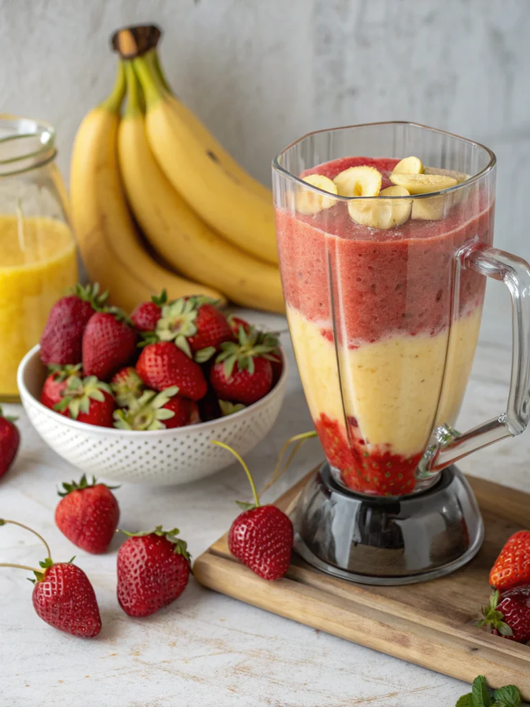 Easy 5-Minute Strawberry Orange Banana Smoothie