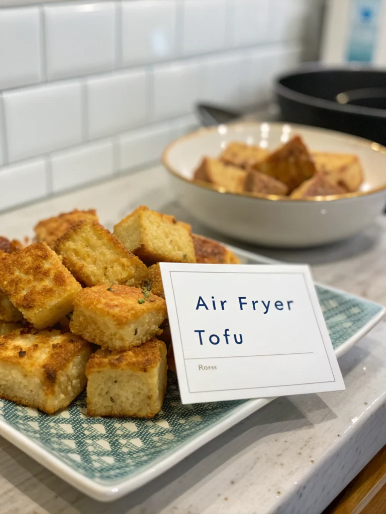 Easy Air Fryer Crispy Tofu Bites (25 Minutes!)