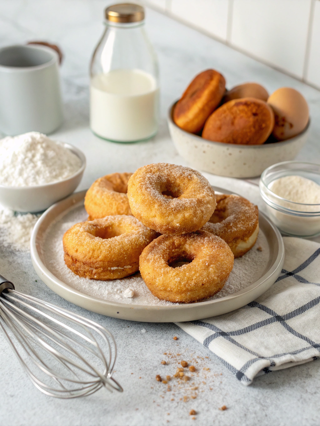 Easy Air Fryer Donuts in 15 Minutes (From Biscuits!)
