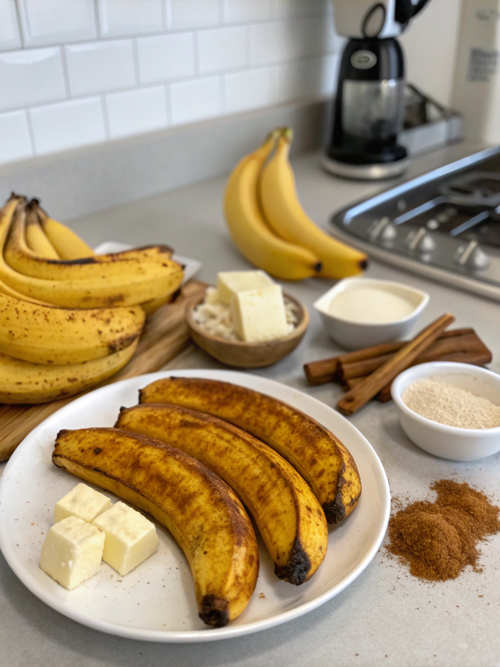 Ingredients for Air Fryer Roasted Bananas