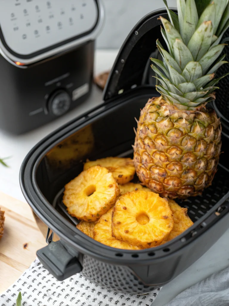 Easy Air Fryer Roasted Pineapple in 20 Minutes