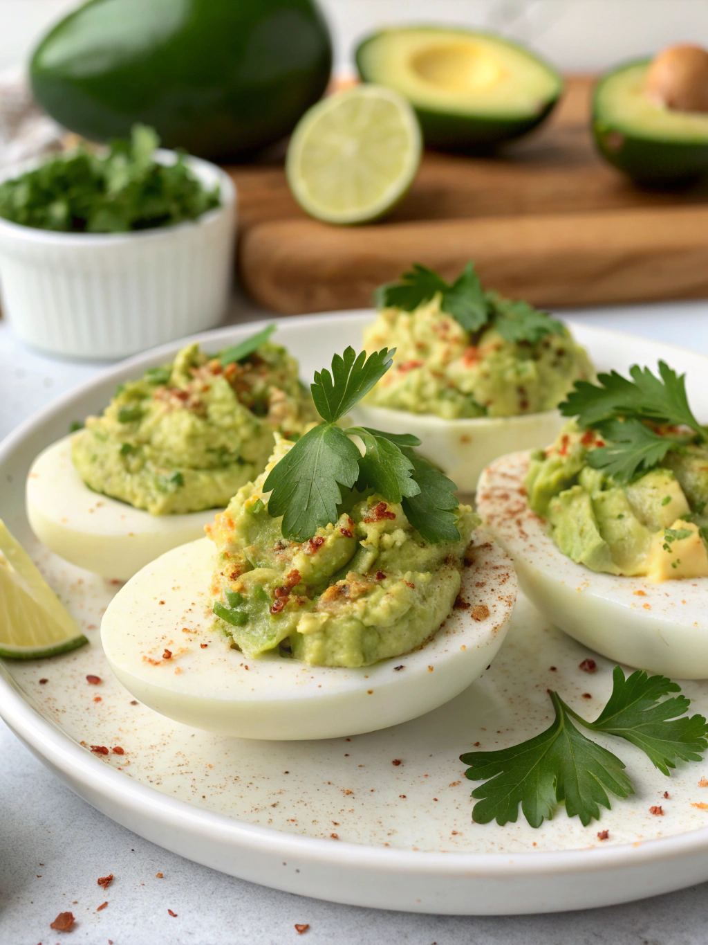 Easy Avocado Deviled Eggs in 20 Minutes