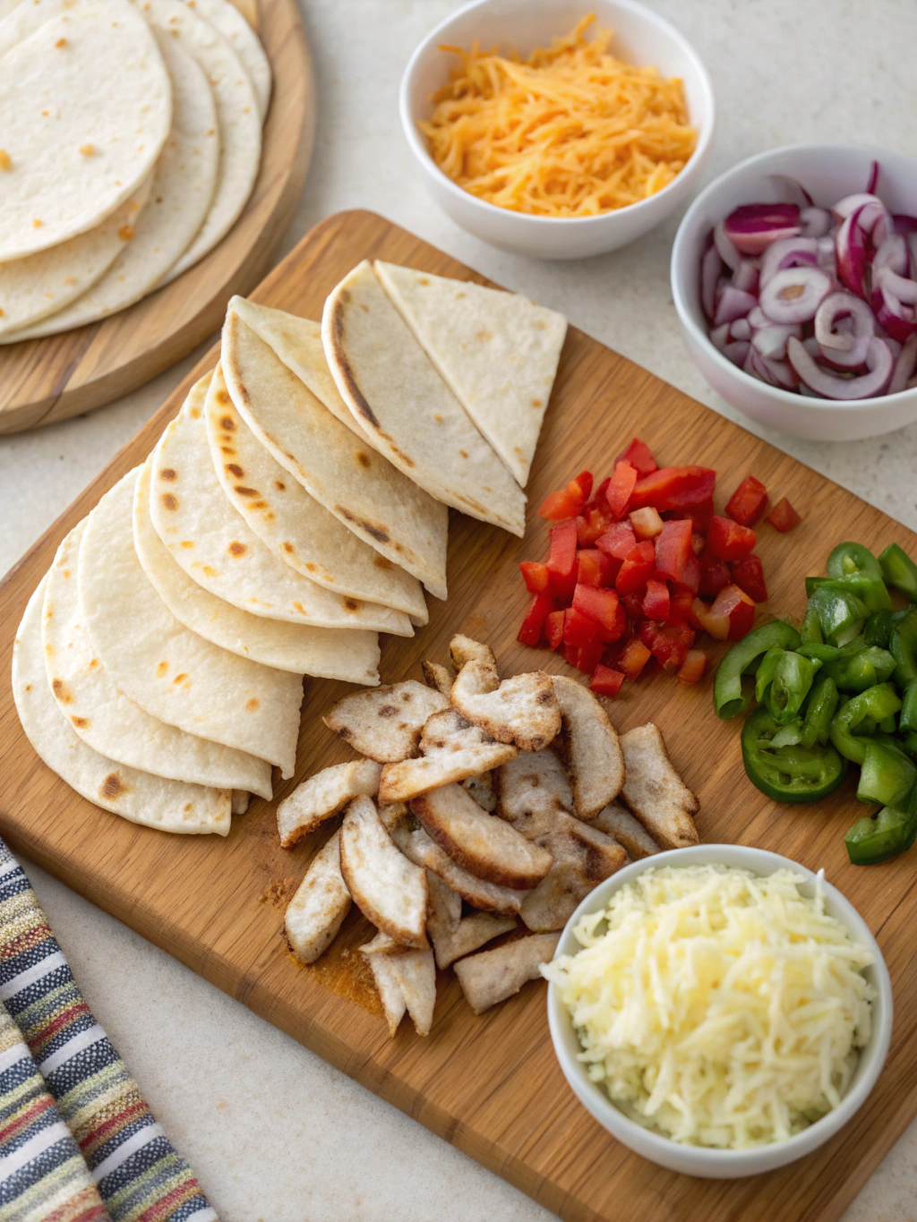 BBQ Chicken Quesadillas ingredients