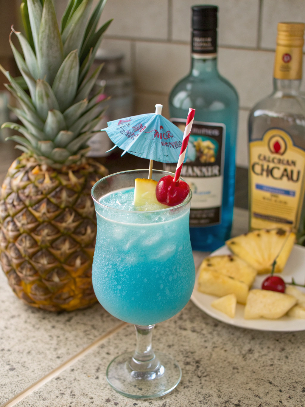 Easy Blue Hawaiian Cocktail (Ready in 5 Minutes!)