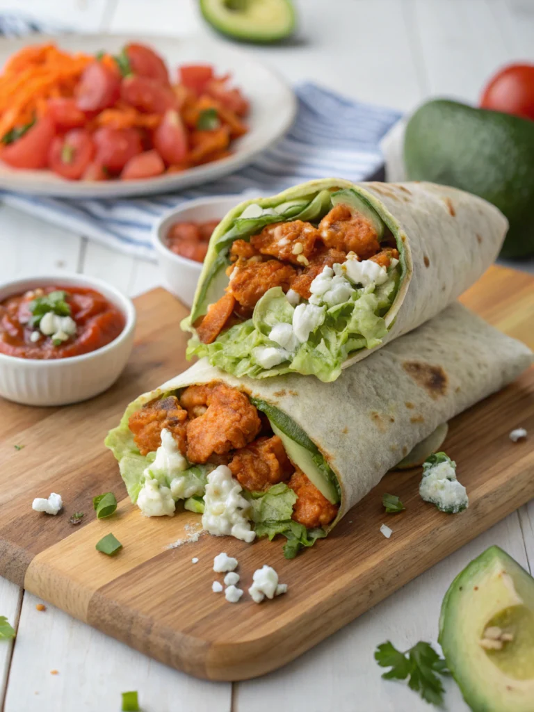 Easy Buffalo Chicken Wraps (25 Minutes!)