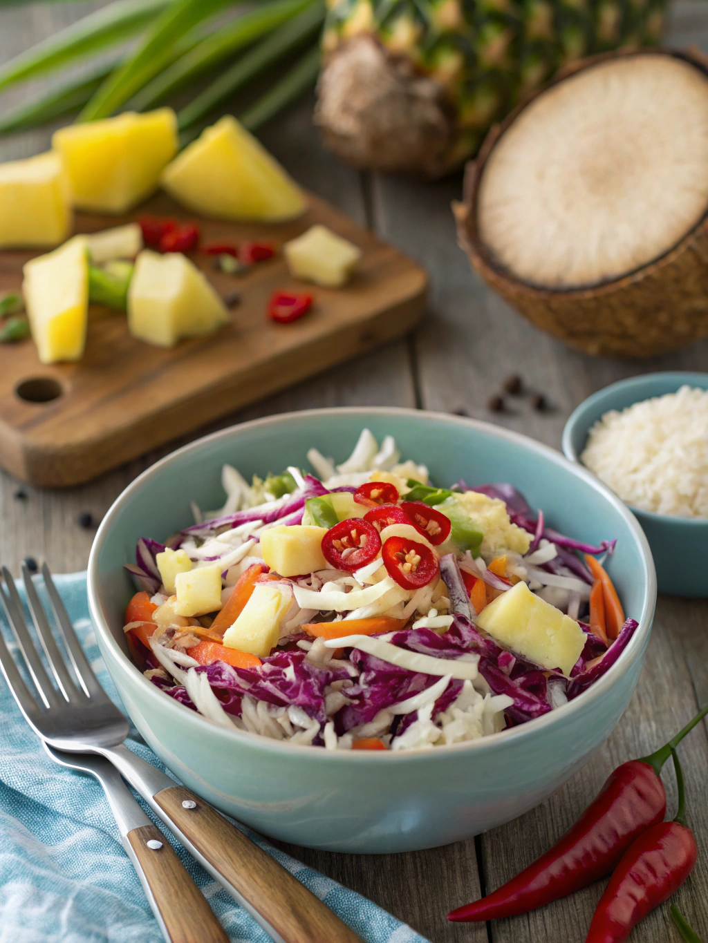 Easy Hawaiian Coleslaw Recipe (10-Minute Side!)