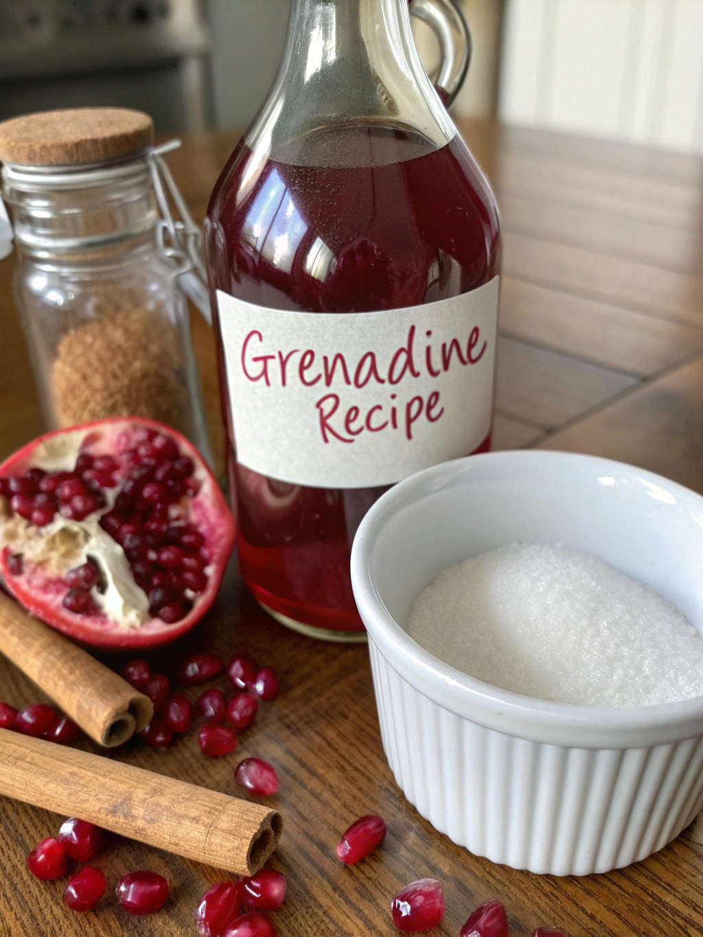 Homemade Grenadine Ingredients