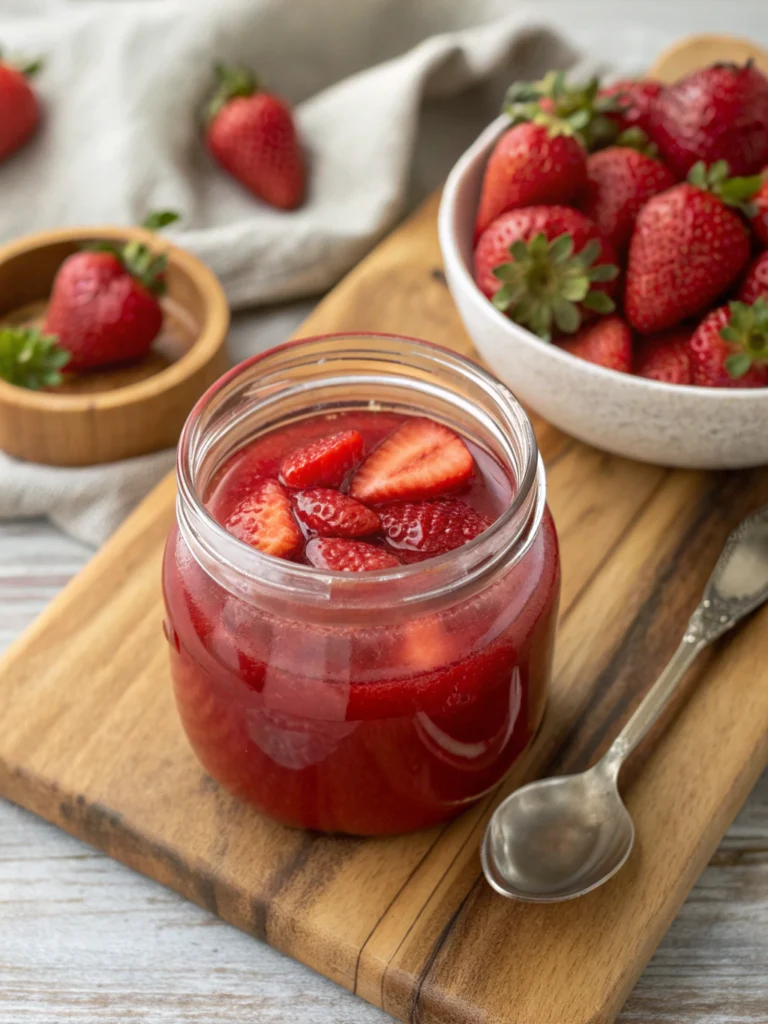 Easy Homemade Strawberry Syrup in 25 Minutes