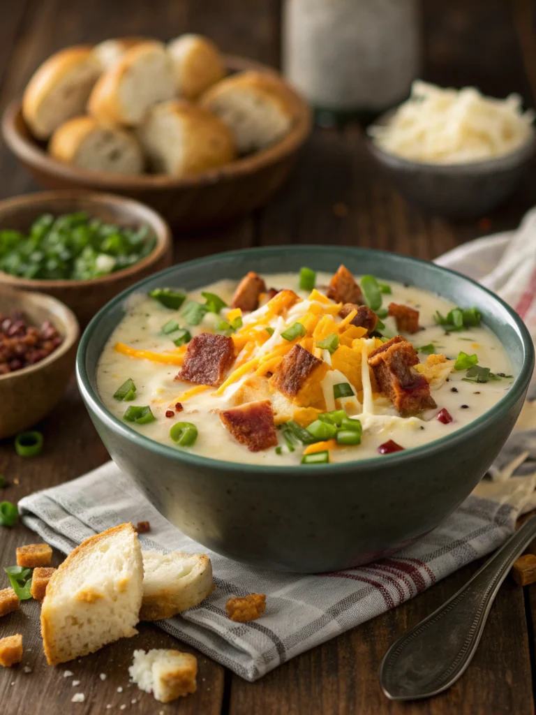 Easy Loaded Baked Potato Soup (30 Minutes!)