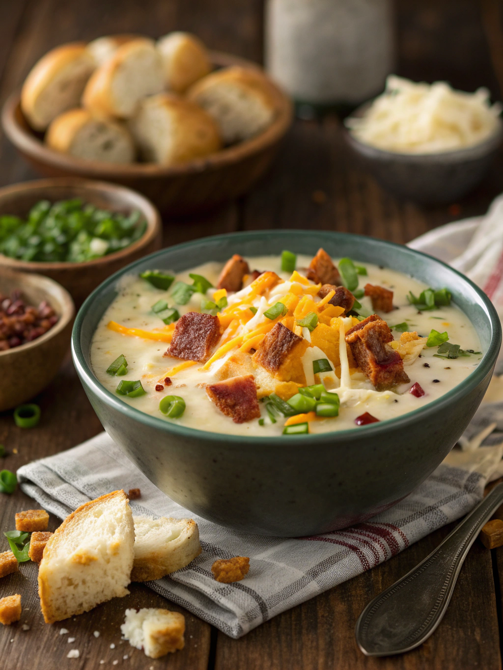 Easy Loaded Baked Potato Soup (30 Minutes!)