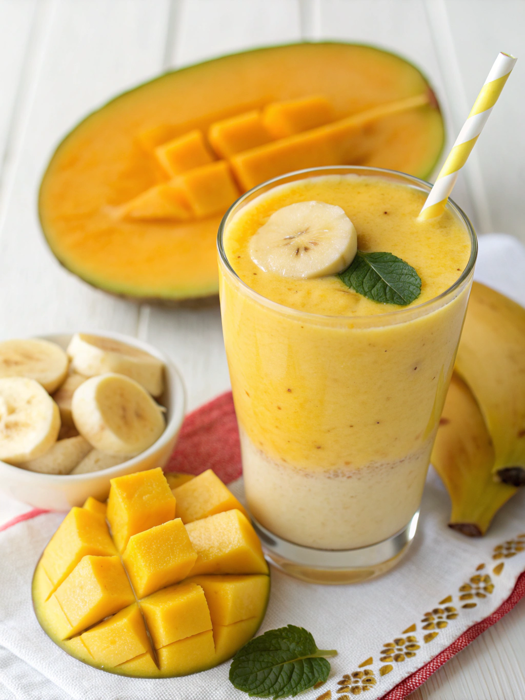 Easy Mango Banana Smoothie (5 Minutes!)