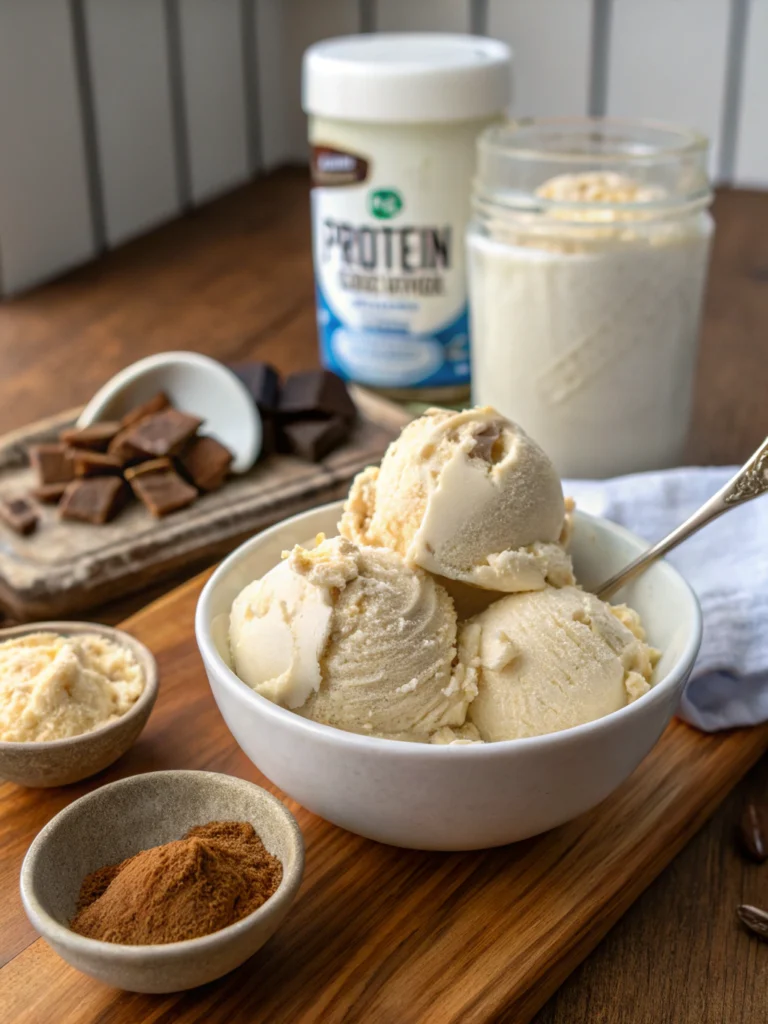Easy Ninja Creami Protein Ice Cream (5 Minutes!)