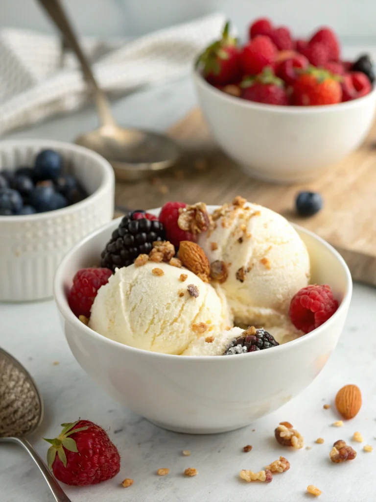 Easy No-Churn Ice Cream Recipe (3 Flavors!)