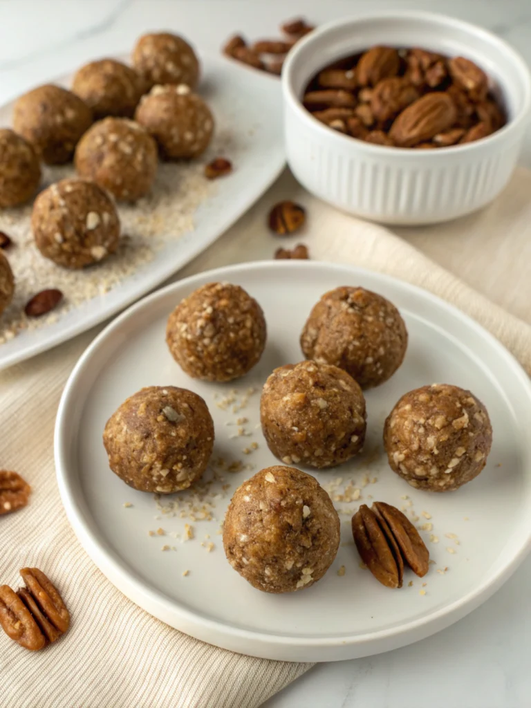 Easy Pecan Pie Energy Bites Recipe (25 Minutes!)
