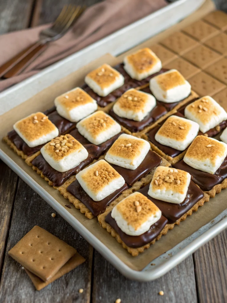 Easy Sheet Pan S'mores Recipe (Feeds 24!)