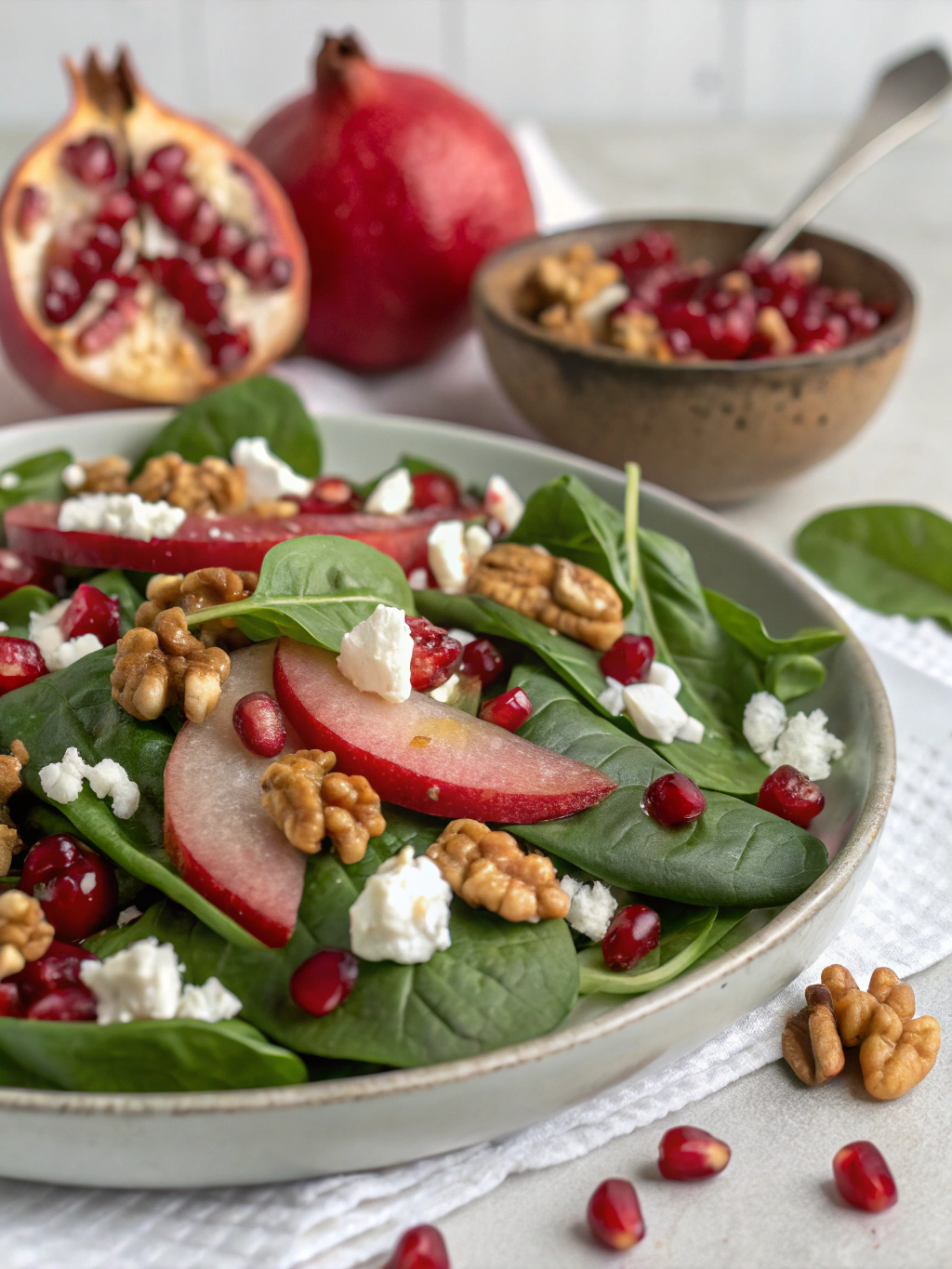 Fresh 15-Minute Pomegranate Spinach Salad