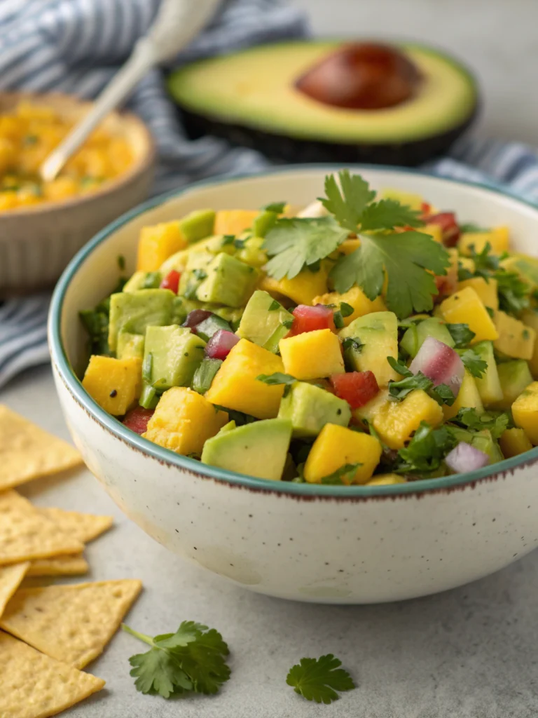 Fresh Avocado Mango Salsa in 20 Minutes