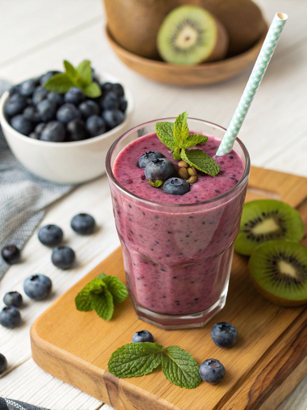 Heart-Healthy Blueberry Smoothie (10 Minutes!)