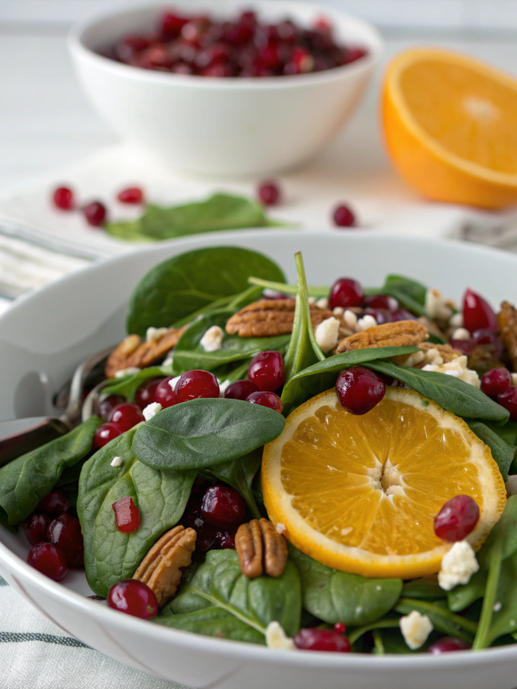 Jamie's Cranberry Spinach Salad (15 Minutes!)