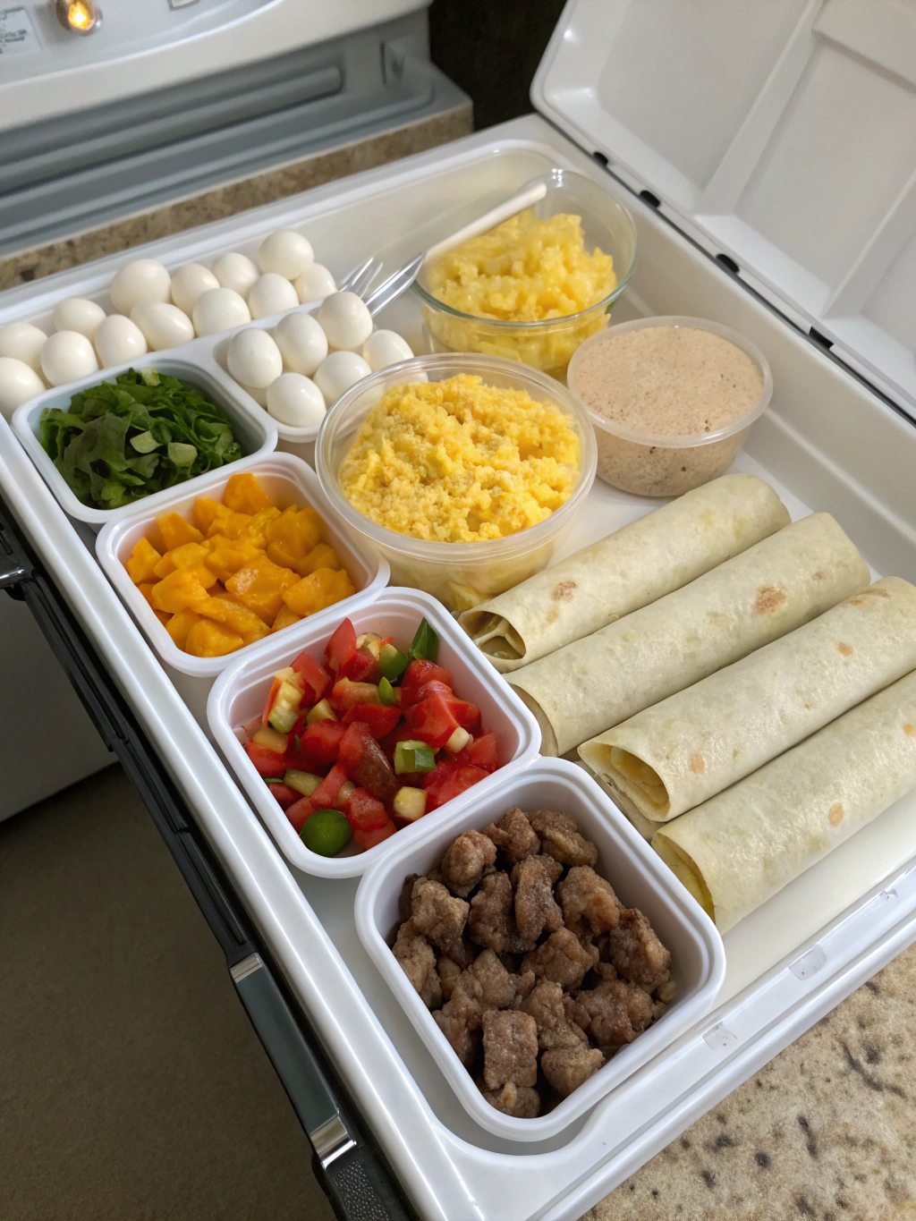 Make-Ahead Breakfast Burritos Ingredients