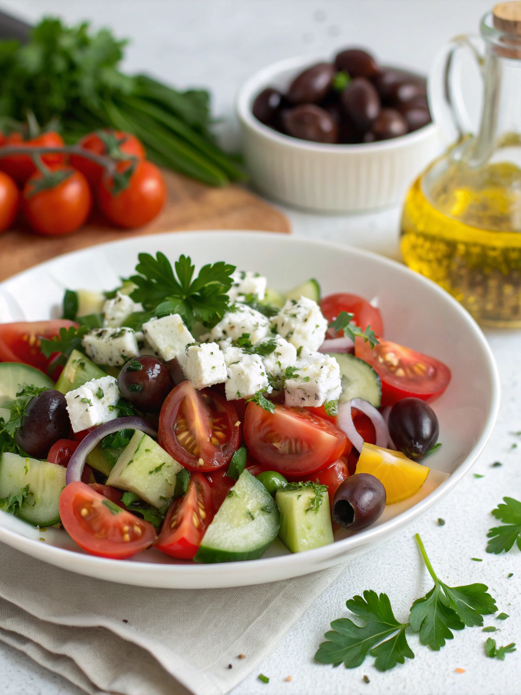 Mason Jar Greek Salad (Meal Prep for 5 Days)