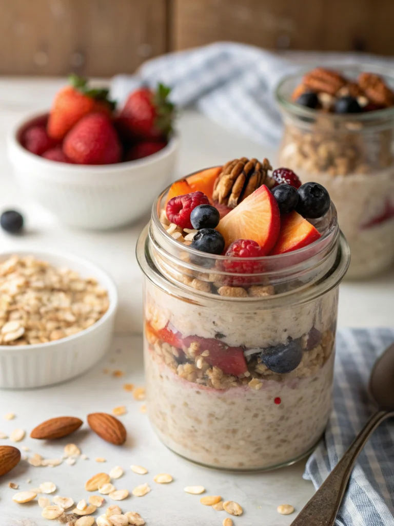 Mason Jar Instant Oatmeal - 5 Easy Meal Prep Flavors